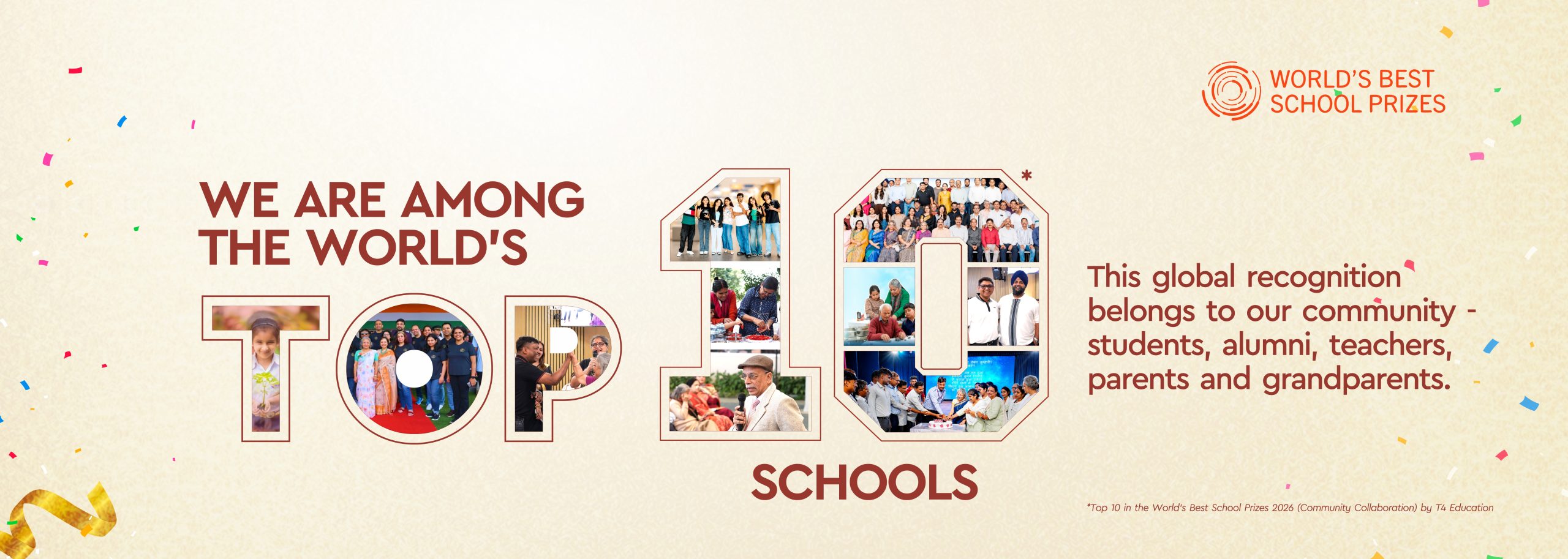 We are among the World's Top 10 Schools