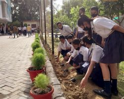 Students at work