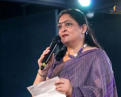Vice Principal (Academics) Deepa Wahi Ma'am addressing the audience