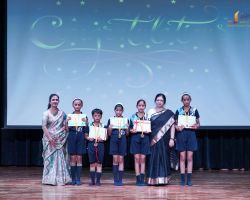 Students who received excellence in Yoga