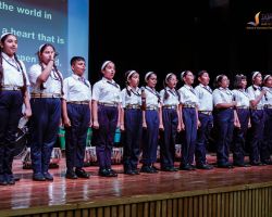 Our Junior School students singing a melodious musical rendition of Jaipuria Anthem