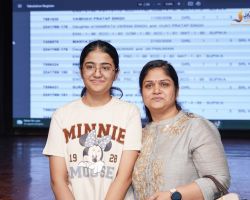 Shriya Dwivedi our ISC topper with her mother