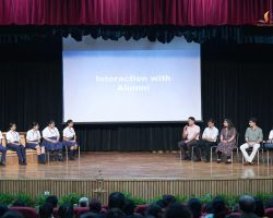 Our students got an opportunity to interact with the Alumni