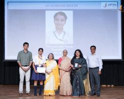 Priyamvada Singh our ISC School Topper with her family