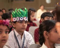 Students sat in the audience listening to interesting stories