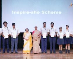 Students who received the INSPIRE-SHE scheme scholarship