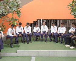 Our senior students during a group discussion.