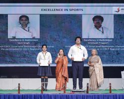 Recipients of Excellence in Badminton.