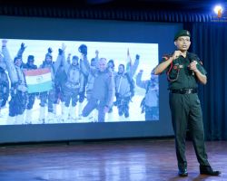 He shared a proud moment, recalling how he and his team celebrated 75 years of independence.