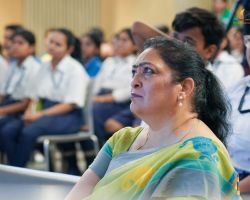 Our Vice Principal (Academics), Mrs. Deepa Wahi, attending the session in the audience.
